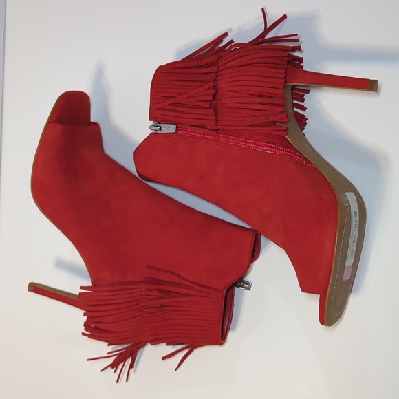 Vince Camuto Amenala Peep Toe Side Zip Bootie Size 8.5 - Picture 8 of 12